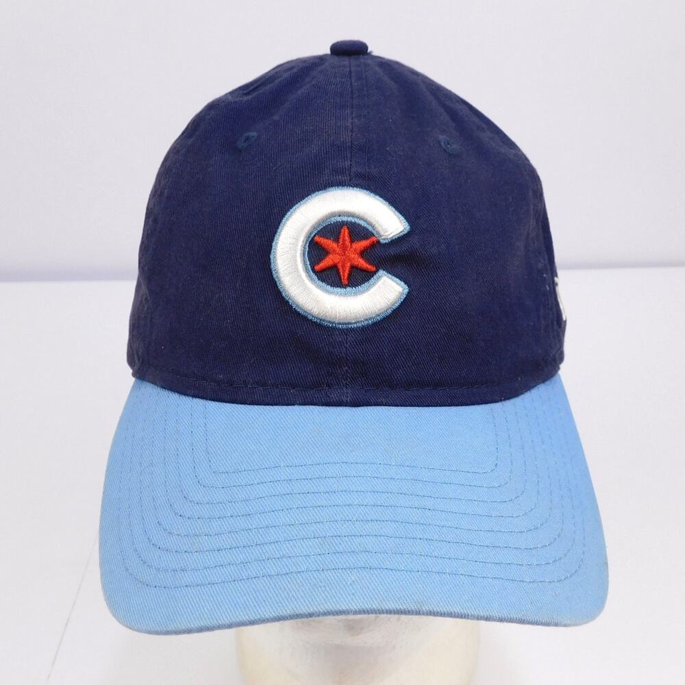 New Era 9TWENTY Chicago Cubs City Connect Adjustable Hat Blue MLB Strapback